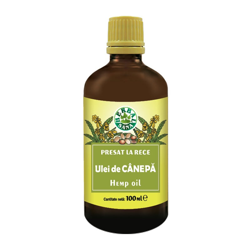 Ulei de canepa presat la rece 100ml (uz intern) - Herbavit