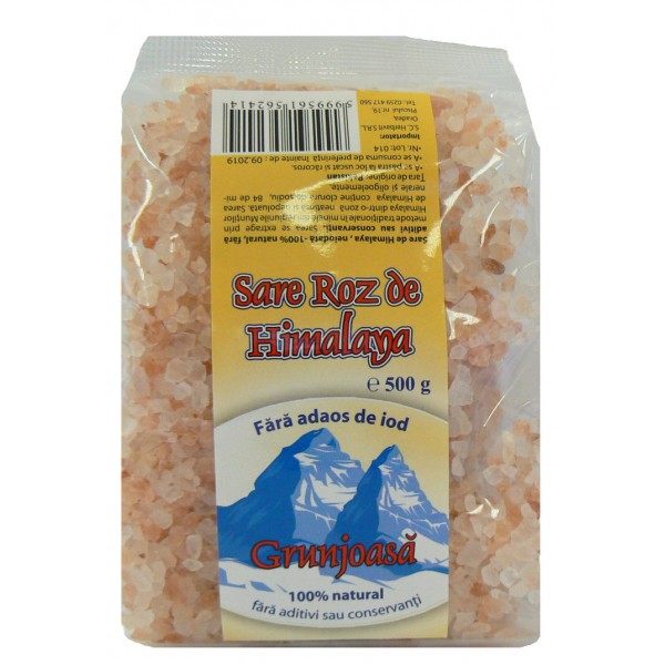Sare himalaya grunjoasa 500gr - Herbavit