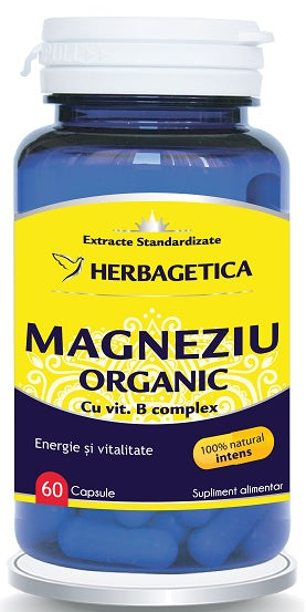 Magneziu Organic, 60 cps-HERB.00750