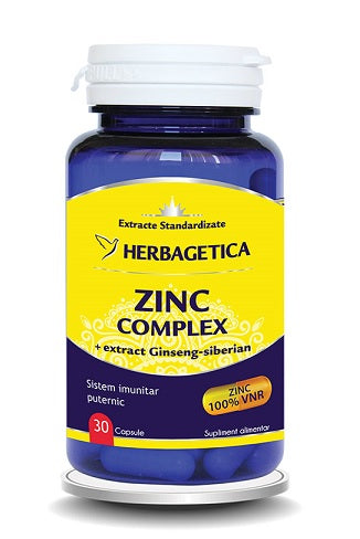 Zinc complex organic 30cps - Herbagetica