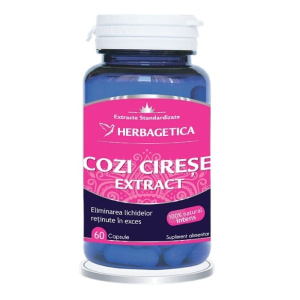Cozi de cirese extract 60cps - Herbagetica