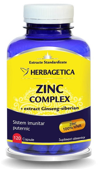Zinc complex organic 120cps - Herbagetica