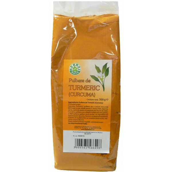 Turmeric (curcuma) pulbere 500gr - Herbavit
