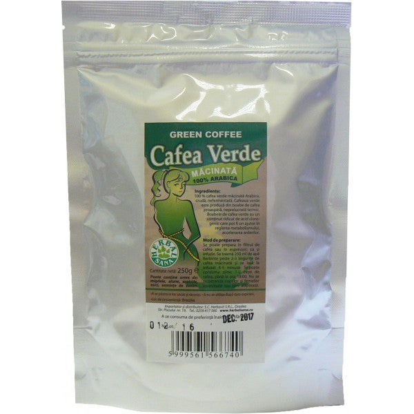 Cafea verde macinata 250gr - Herbavit