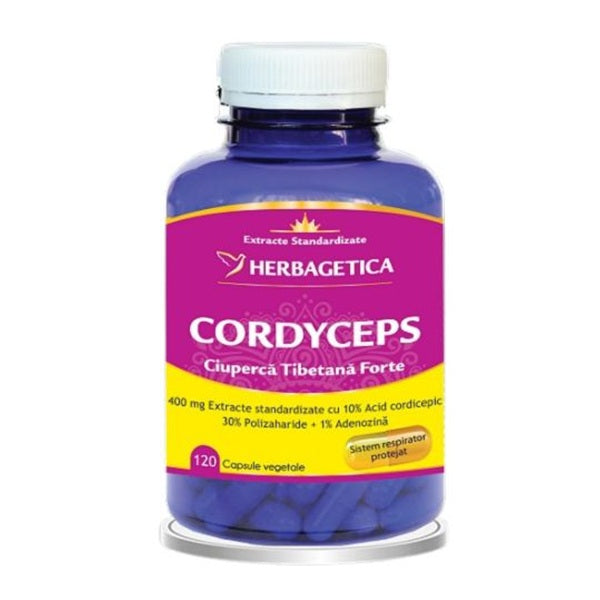 Cordyceps ciuperca tibetana forte 120cps - Herbagetica