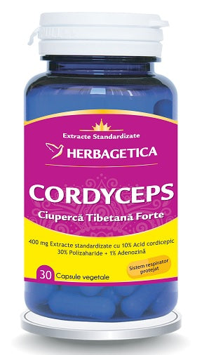 Cordyceps ciuperca tibetana forte 30cps - Herbagetica