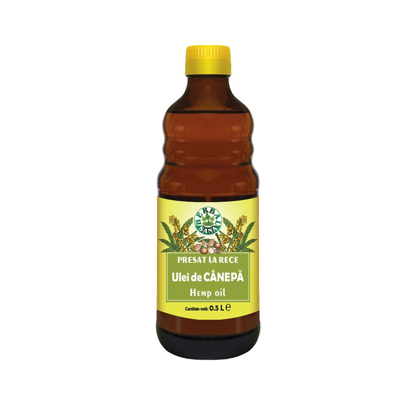 Ulei de canepa presat la rece 500ml (uz intern) - Herbavit