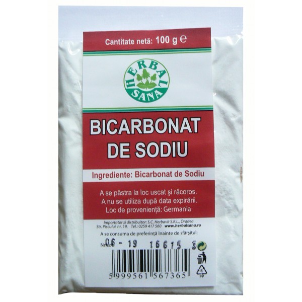 Bicarbonat de sodiu 500gr - Herbavit