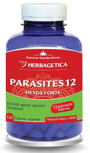 Parasites 12 detox forte 120cps - Herbagetica