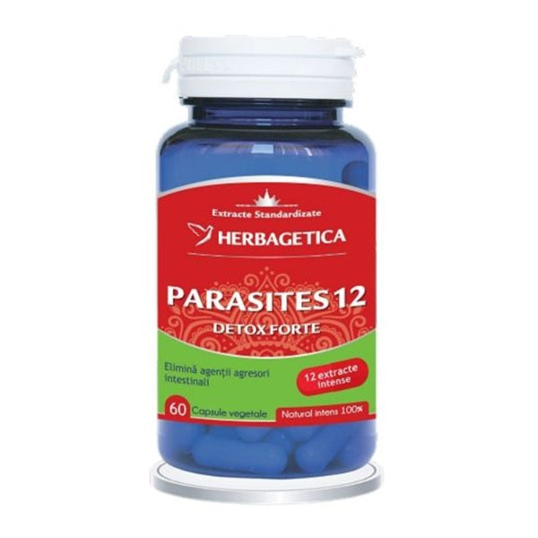 Parasites 12 detox forte 60cps - Herbagetica