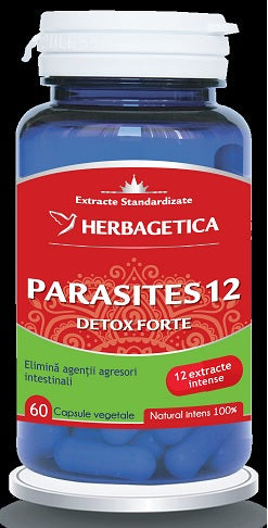 Parasites 12 detox forte 60cps - Herbagetica