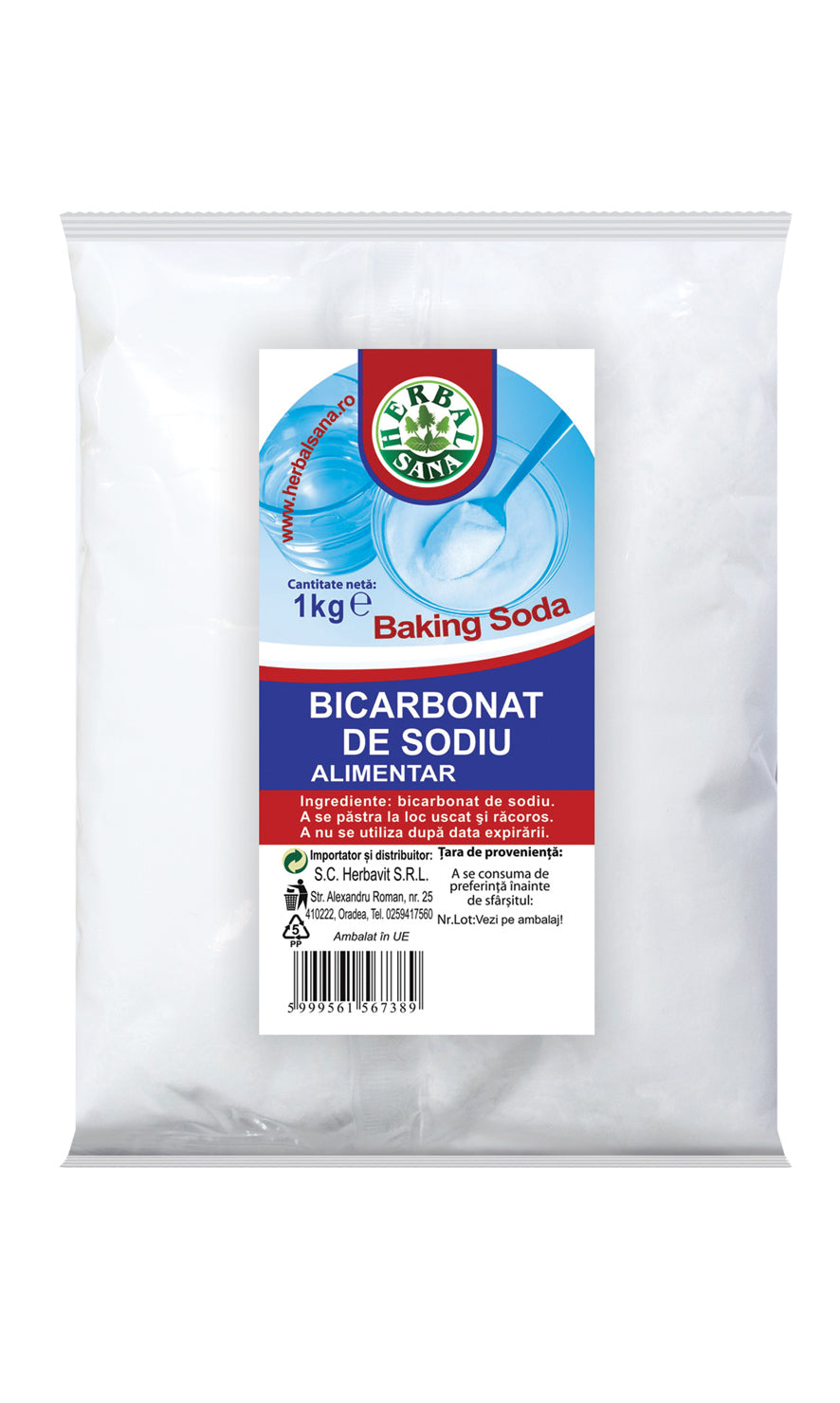 Bicarbonat de sodiu 1kg - Herbavit