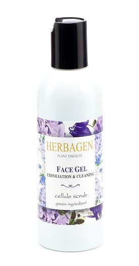 Gel facial exfoliator scrub celulozic 150ml - Herbagen