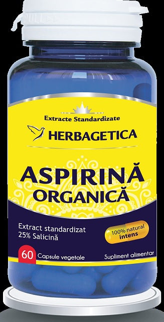 Aspirina Organica, 60 cps (Vegetale)-HERB.01222