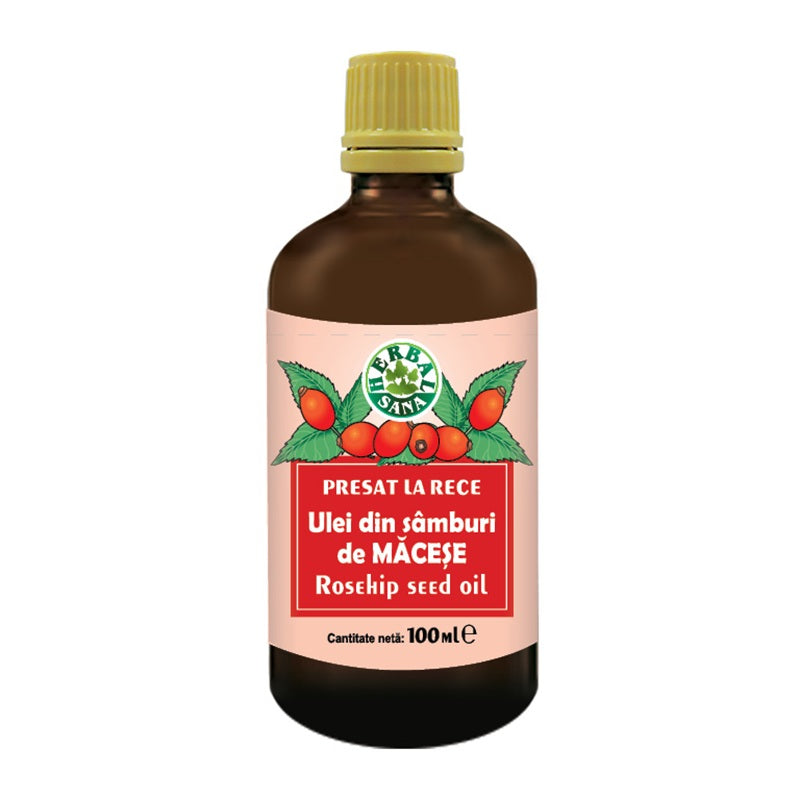Ulei din samburi macese presat la rece 100ml - Herbavit