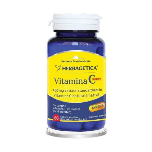Vitamina c forte 400mg 60cps vegetale - Herbagetica