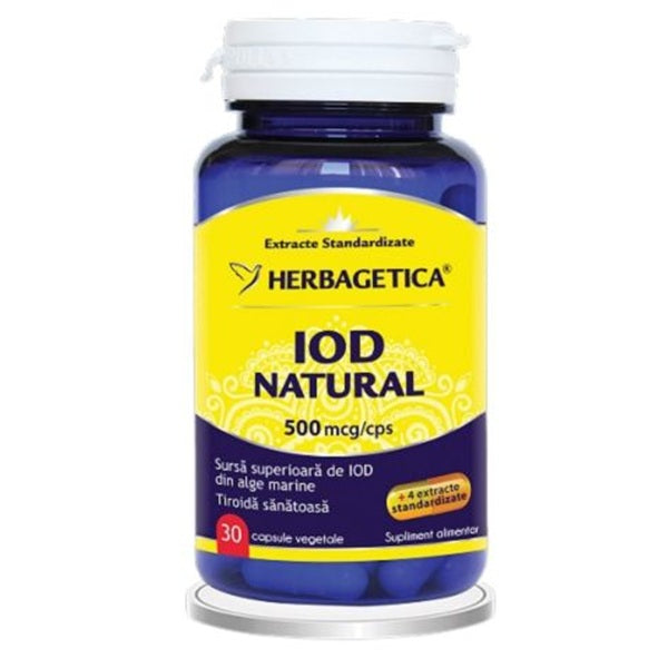 Iod natural 30cps vegetale - Herbagetica