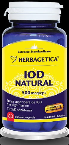Iod Natural, 60 cps (Vegetale)-HERB.01292