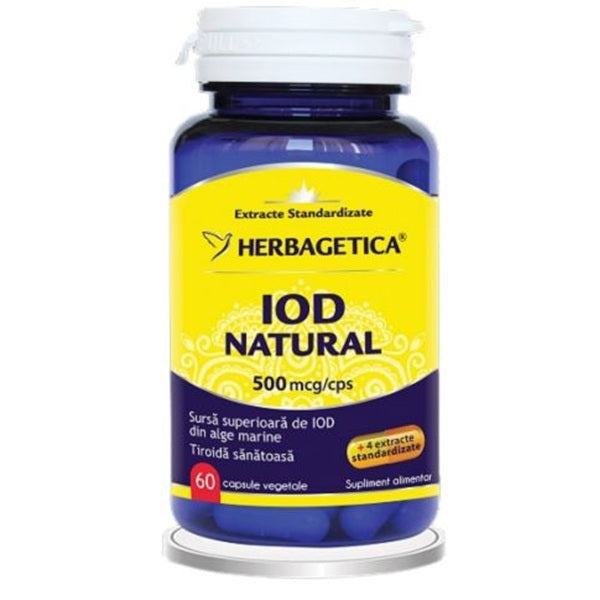Iod natural 60cps vegetale - Herbagetica