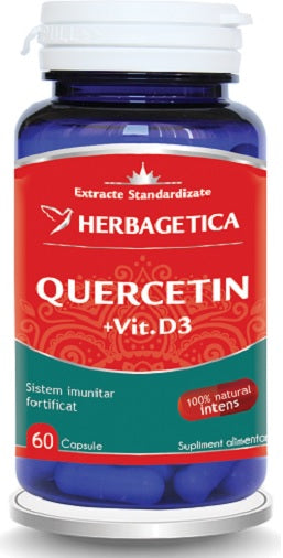 Quercetin+vit.d3 60cps - Herbagetica