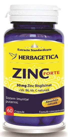 Zinc forte 60cps - Herbagetica