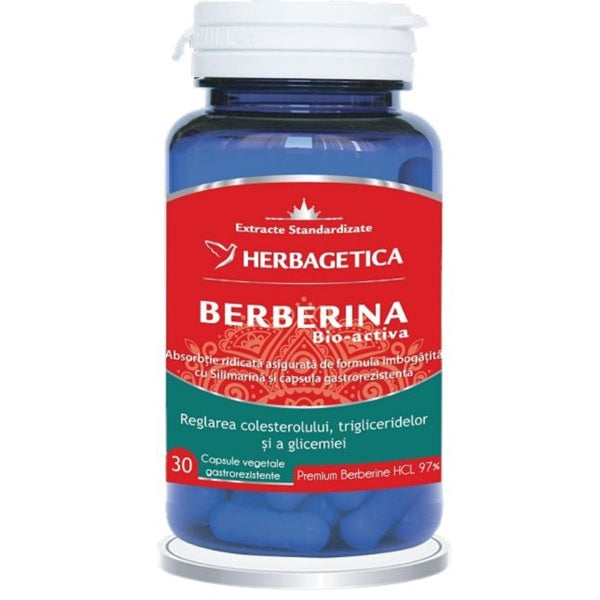 Berberina bio activa 30cps - Herbagetica
