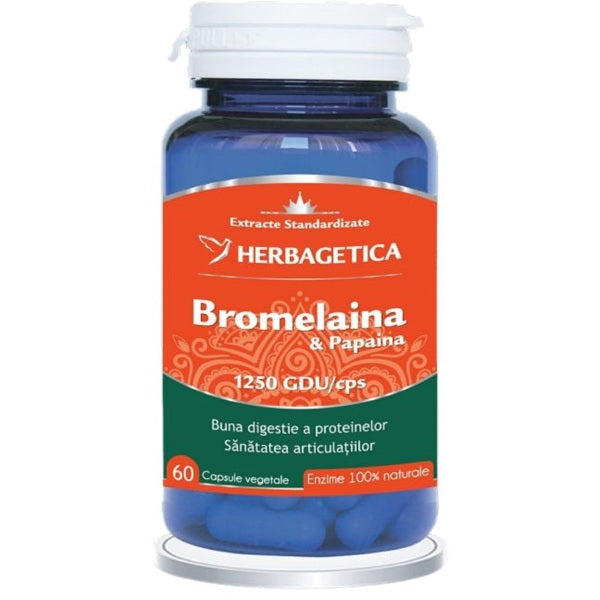 Bromelaina & papaina 60cps - Herbagetica
