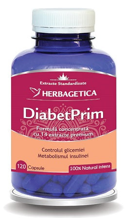 Diabetprim 120cps - Herbagetica