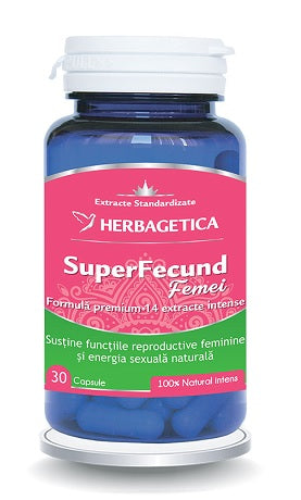 Superfecund femei 30cps - Herbagetica