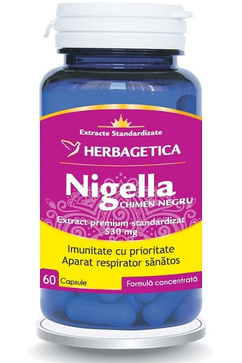 Nigella chimen negru 530mg 60cps - Herbagetica