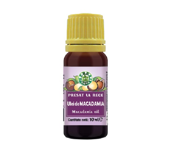 Ulei de Macadamia Presat la Rece, 10 ml-HERB.01463