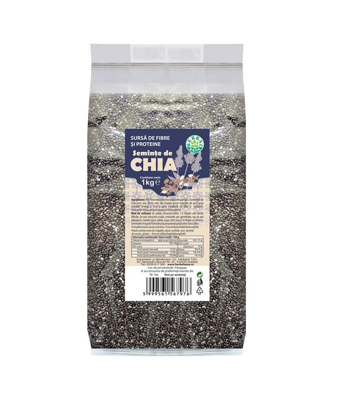 Seminte de Chia, 1 kg-HERB.01489