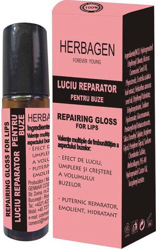Luciu reparator pentru buze 10ml - Herbagen