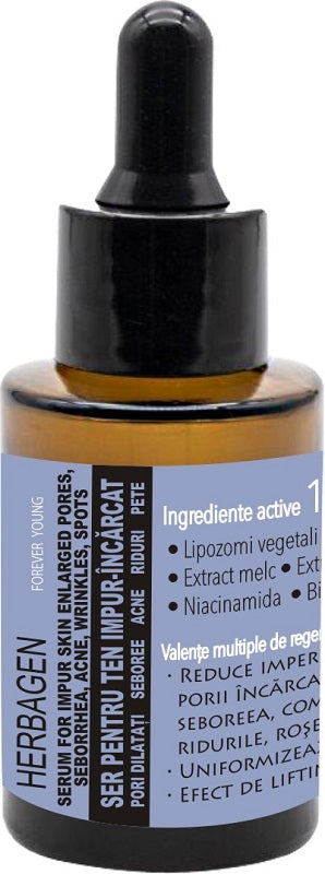 Ser pentru ten impur incarcat 30ml - Herbagen