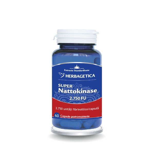 Super nattokinase 2.750fu 60cps - Herbagetica