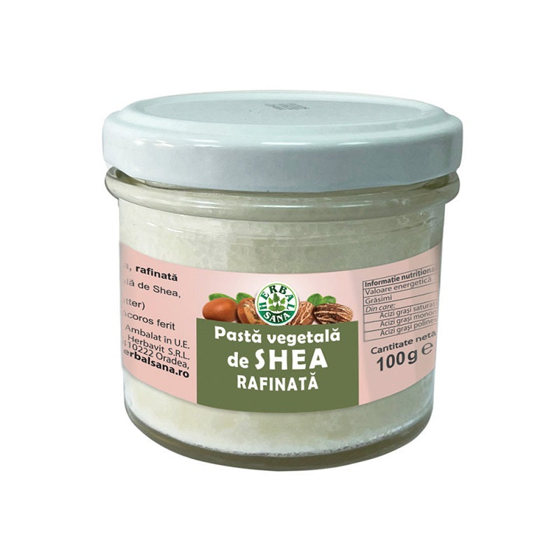 Pasta vegetala shea rafinata 100gr - Herbavit