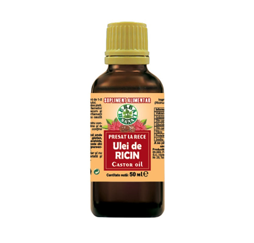 Ulei de Ricin Presat la Rece, 50 ml-HERB.01536
