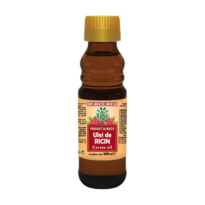 Ulei de ricin presat la rece 100ml - Herbavit
