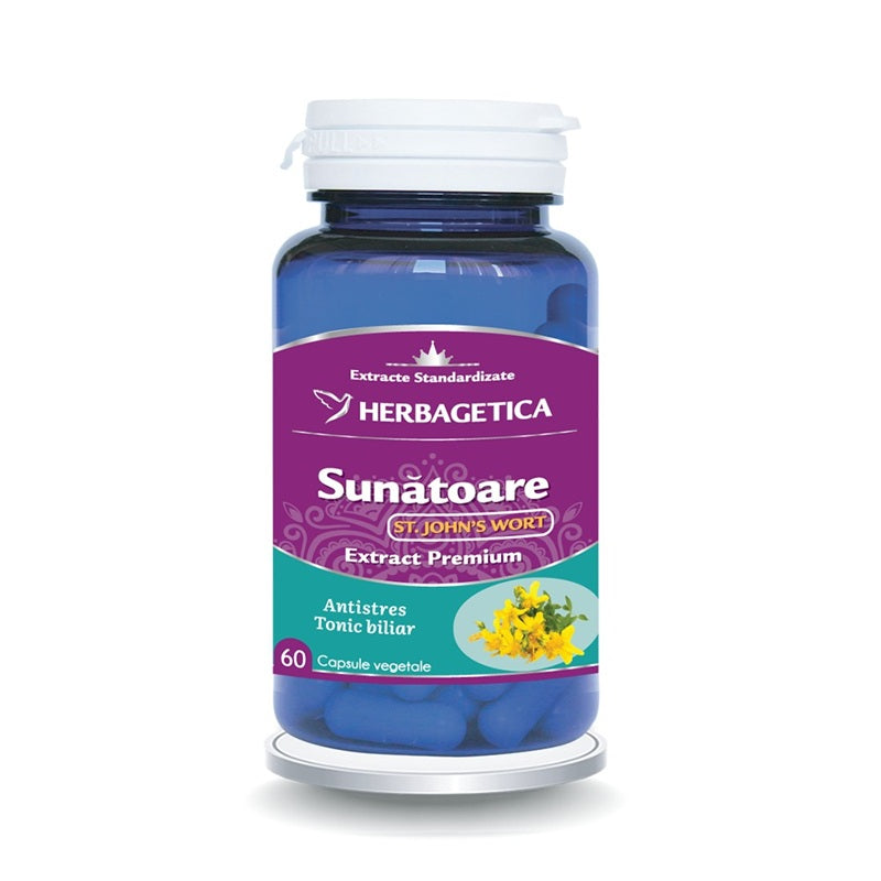 Sunatoare st. john s wort 60cps vegetale - Herbagetica