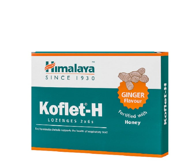 Koflet pastile ghimbir 12buc - Himalaya Herbal
