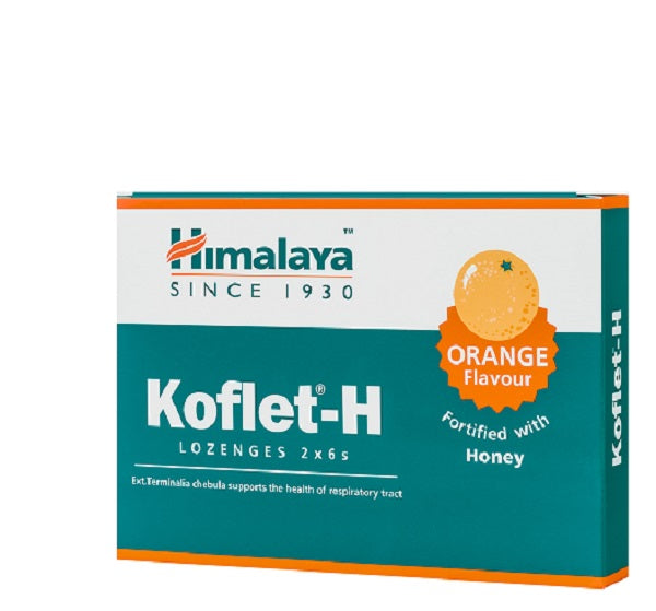 Koflet pastile portocale 12buc - Himalaya Herbal