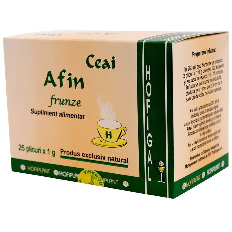 Ceai de afin frunze 1gr*25dz - Hofigal