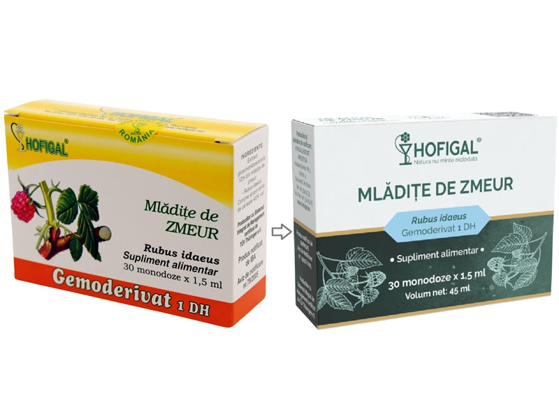 Gemoderivat mladite zmeur 1,5ml*30mdz - Hofigal