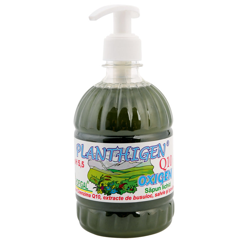 Planthigen, Sapun Lichid Q10 Oxygen (Busuioc), 500 ml-HOFI.00122