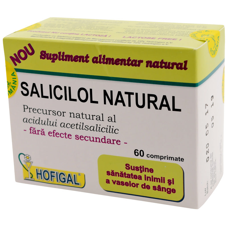 Salicilol Natural, 60 comprimate-HOFI.00251