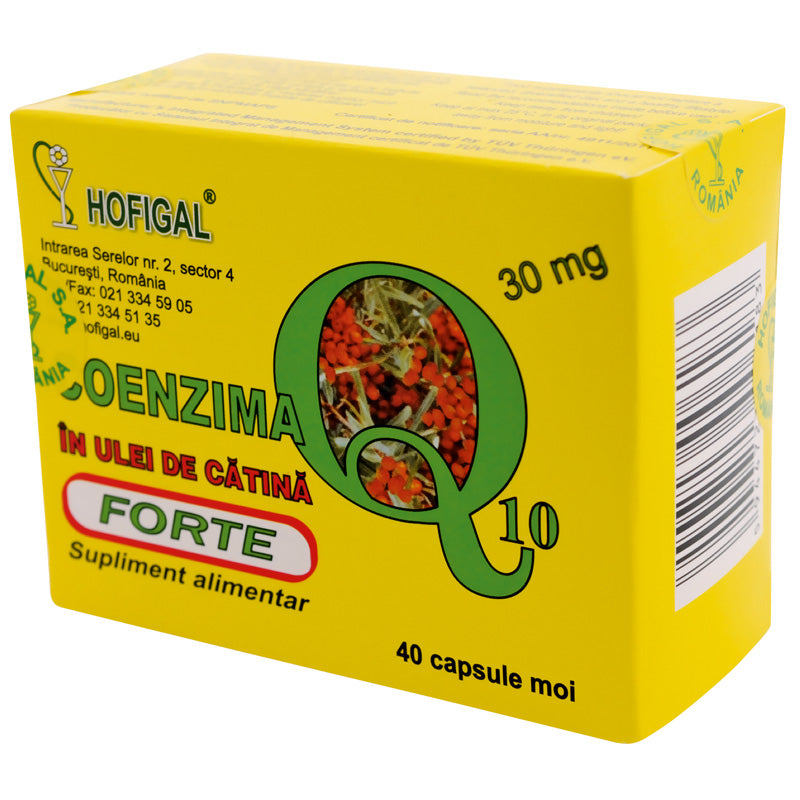 Coenzima Q10 in Ulei de Catina Forte, 30 mg, 40 capsule moi-HOFI.00267