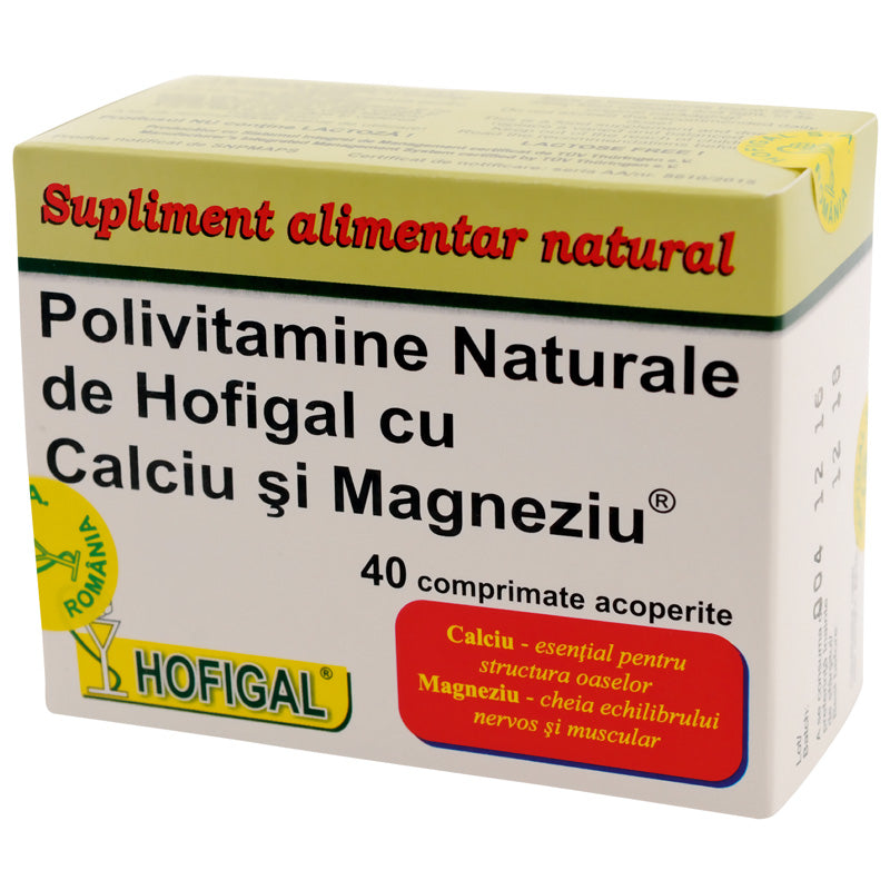 Polivitamine Calciu si Magneziu, 40 comprimate-HOFI.00367