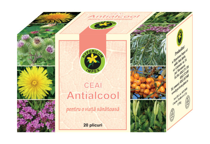 Ceai antialcool 1,5gr*20dz - Hypericum