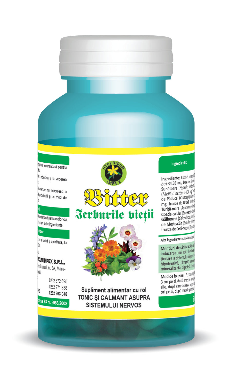 Bitter Ierburile Vietii, 60 capsule-HYPE.00038