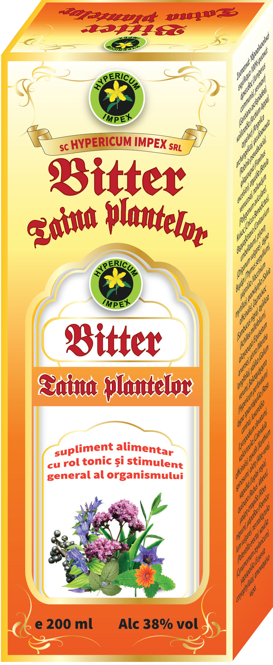 Bitter taina plantelor 200ml - Hypericum